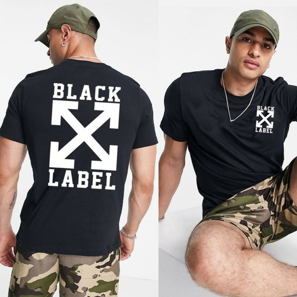 NEW Unisex 100% Cotton Short Sleeves Black Label Arrows Graphic T Shirt Tee Top - Picture 6 of 7